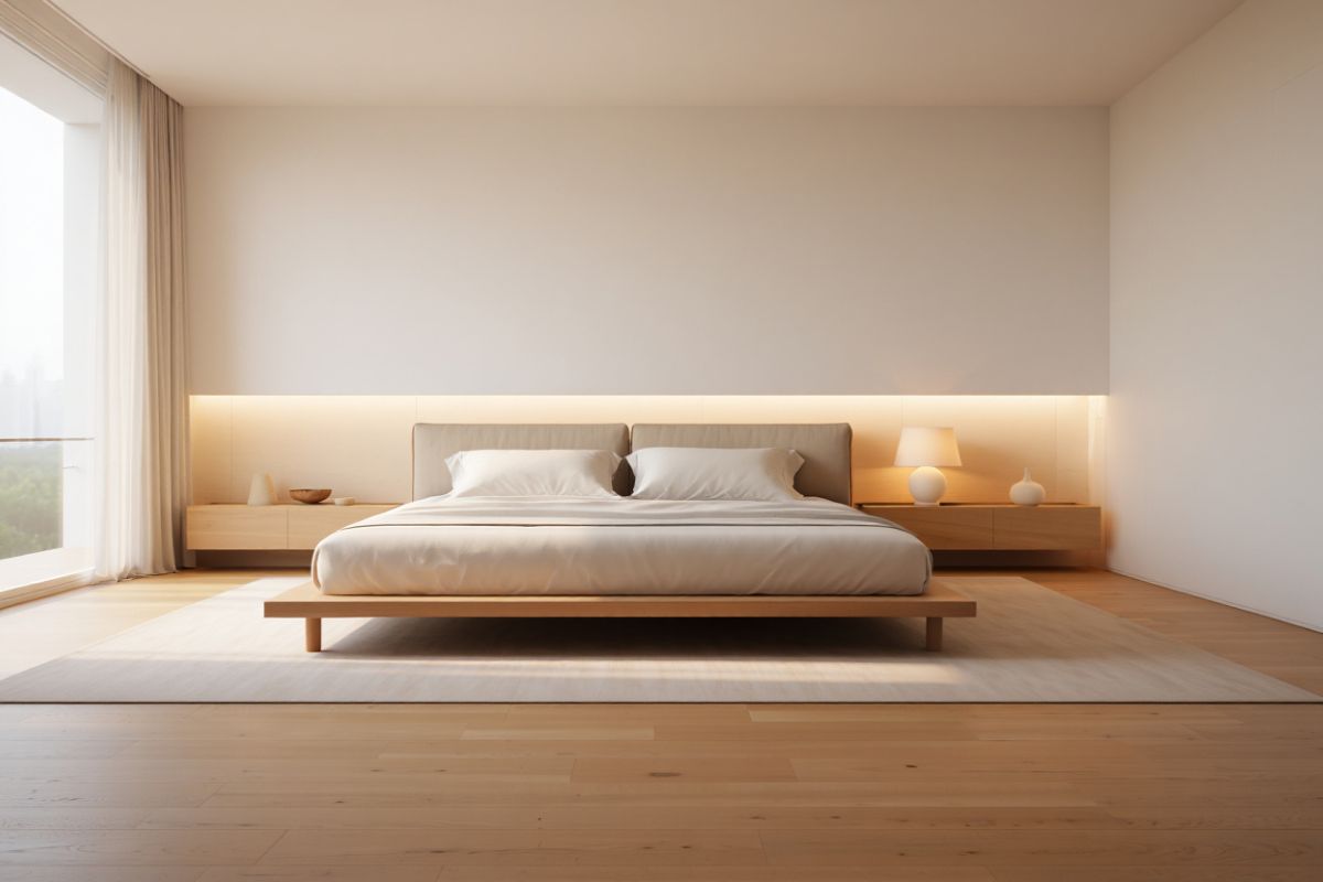 Literie minimaliste et ergonomique