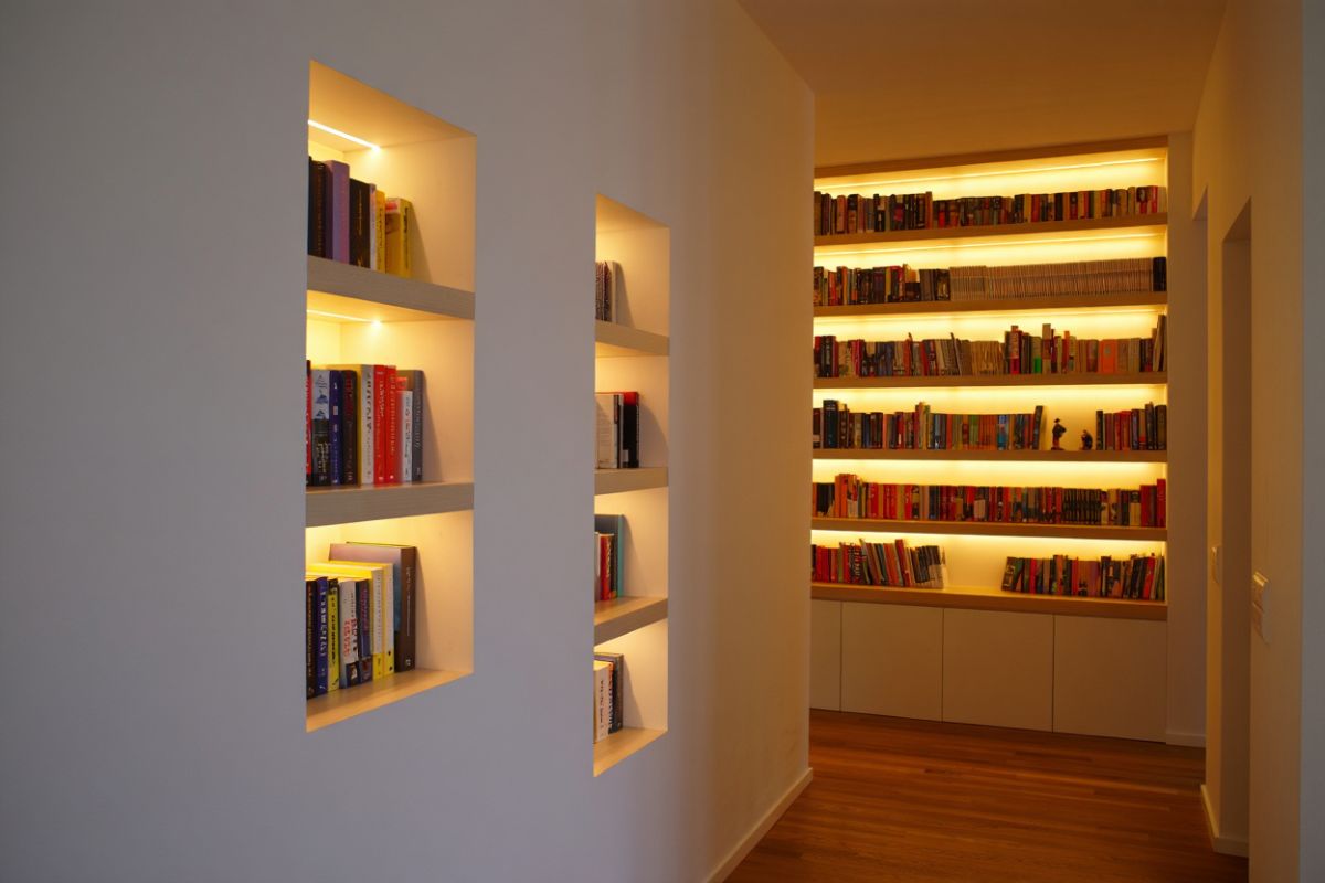 Niche murale avec led