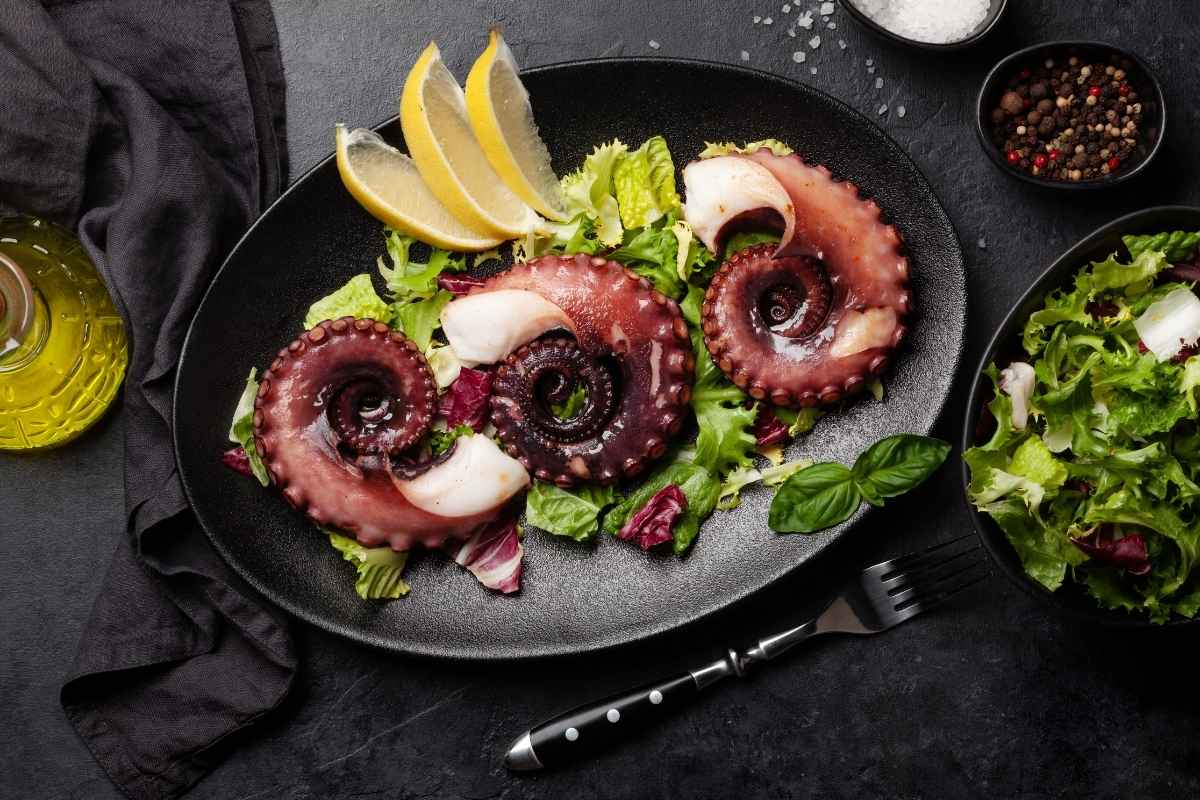 Poulpe grillé poele ingrédients