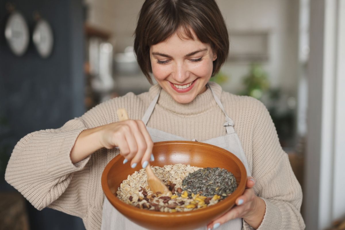 Préparation recette granola maison heathly