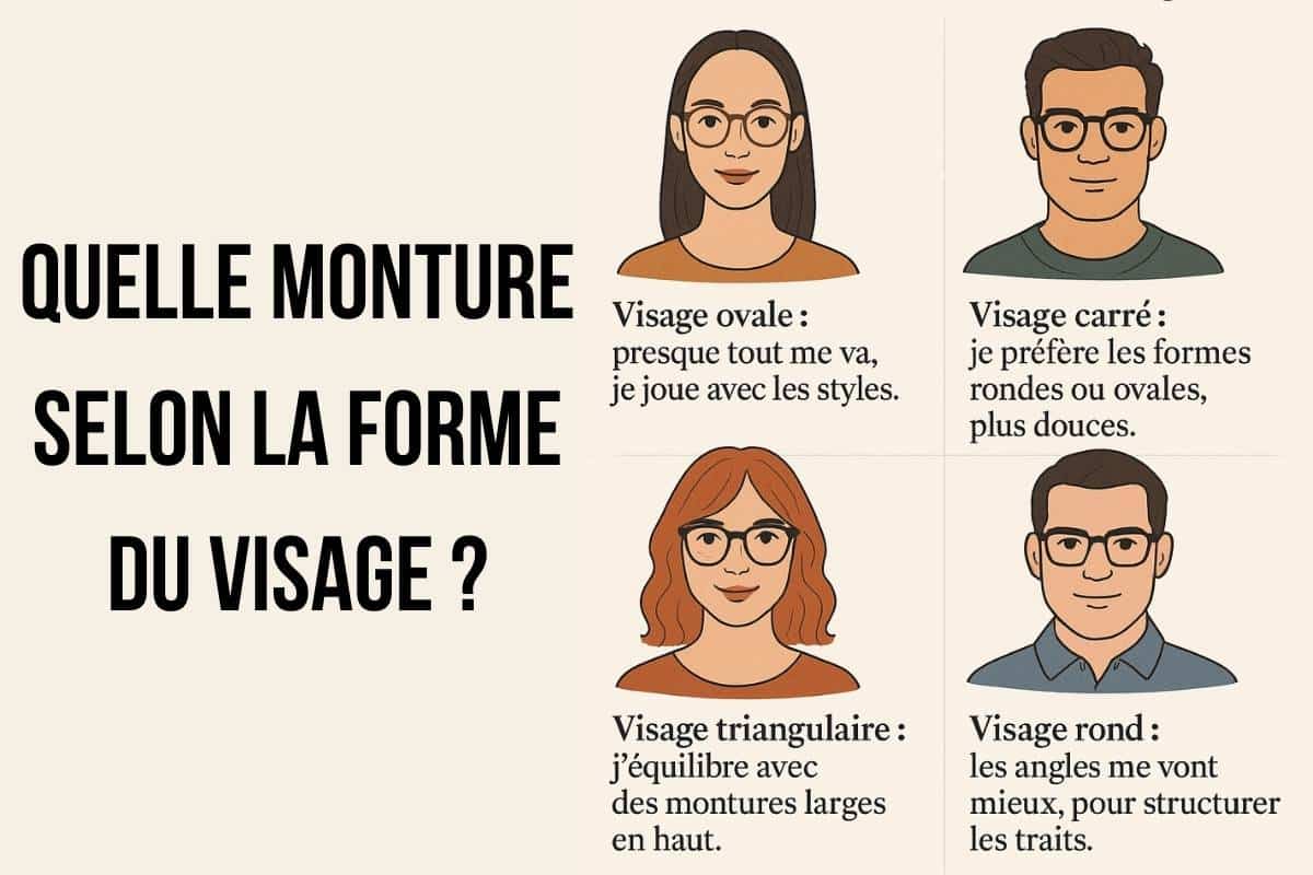 Quelle monture selon la forme du visage