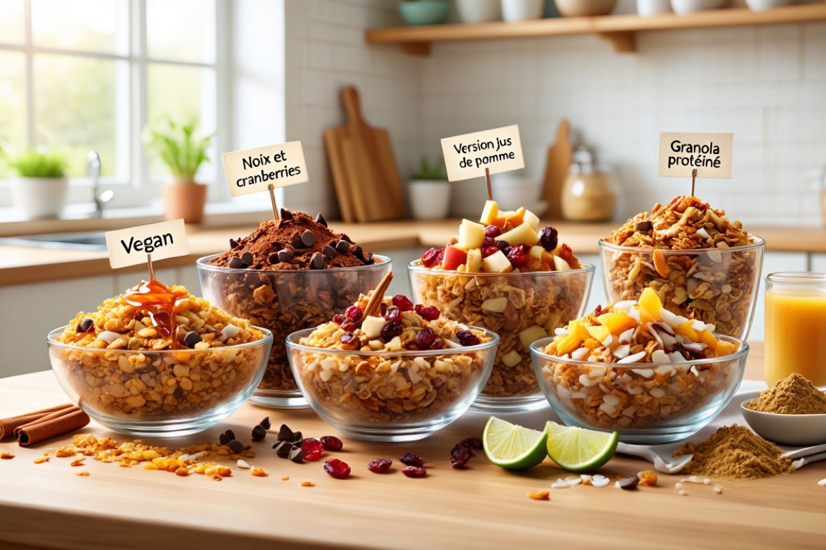 Variations recette granola maison heathly